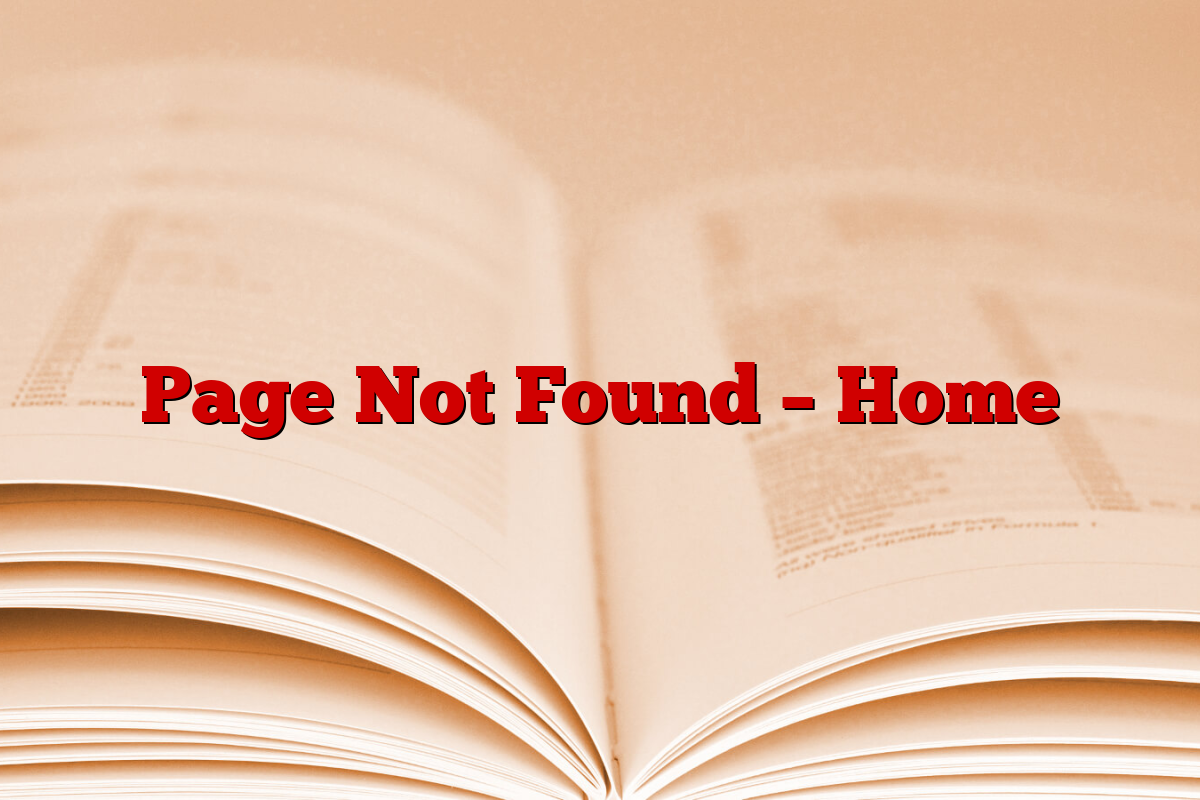 Page Not Found – Home