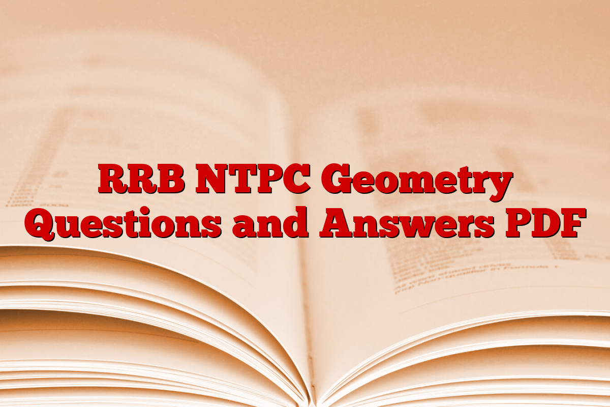 RRB NTPC Geometry Questions and Answers PDF