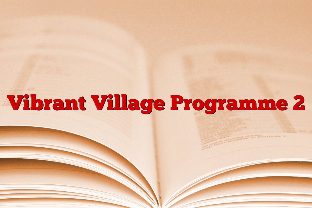Vibrant Village Programme 2