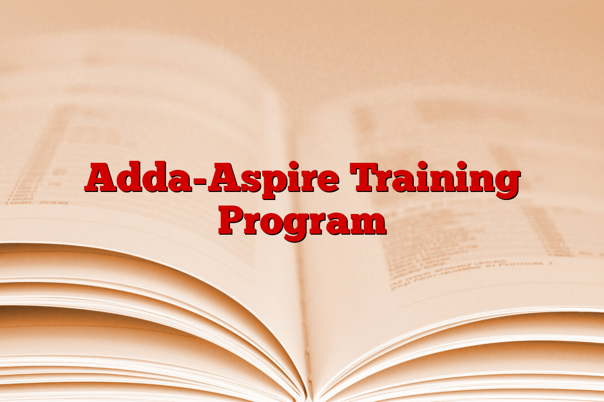 Adda-Aspire Training Program