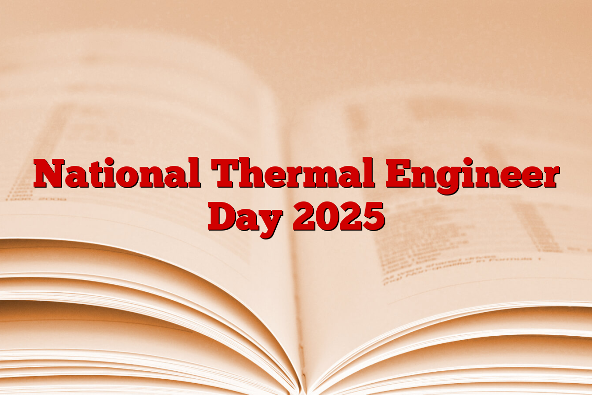 National Thermal Engineer Day 2025